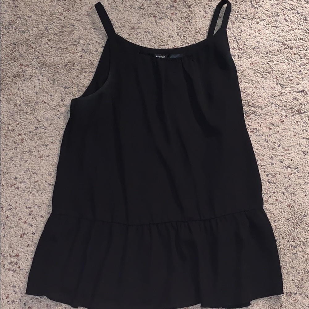 Black tank top